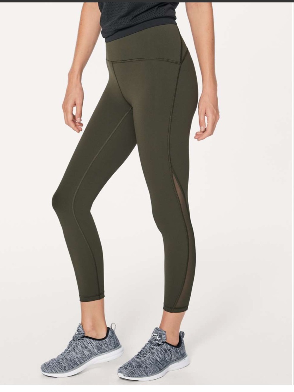 Lululemon Train Times 7/8 Pant 25" Dark Olive Green – Size 8